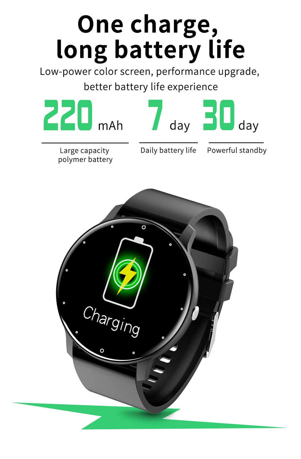 LIGE Bluetooth health watch resolution detail