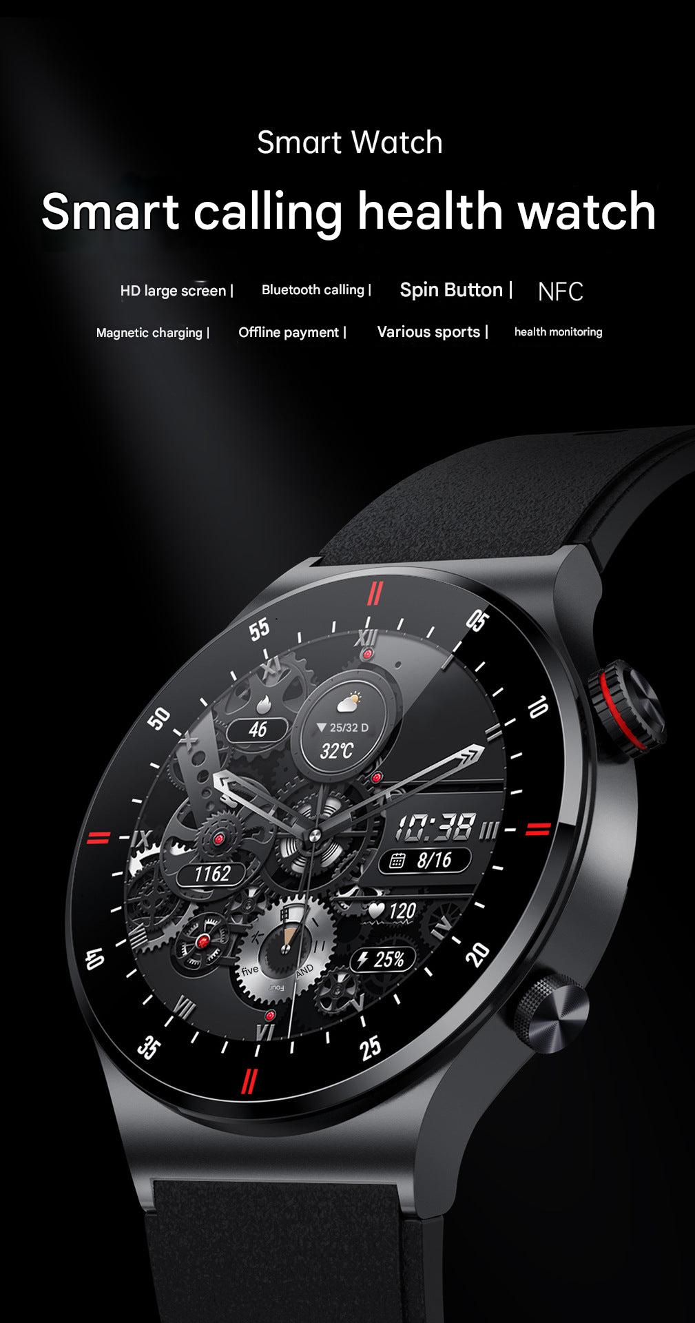User Interacting with QW33 Smartwatch