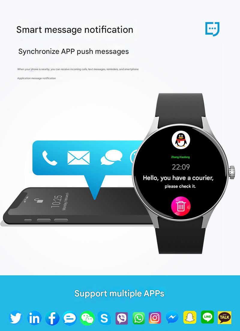 Black fitness tracker smartwatch