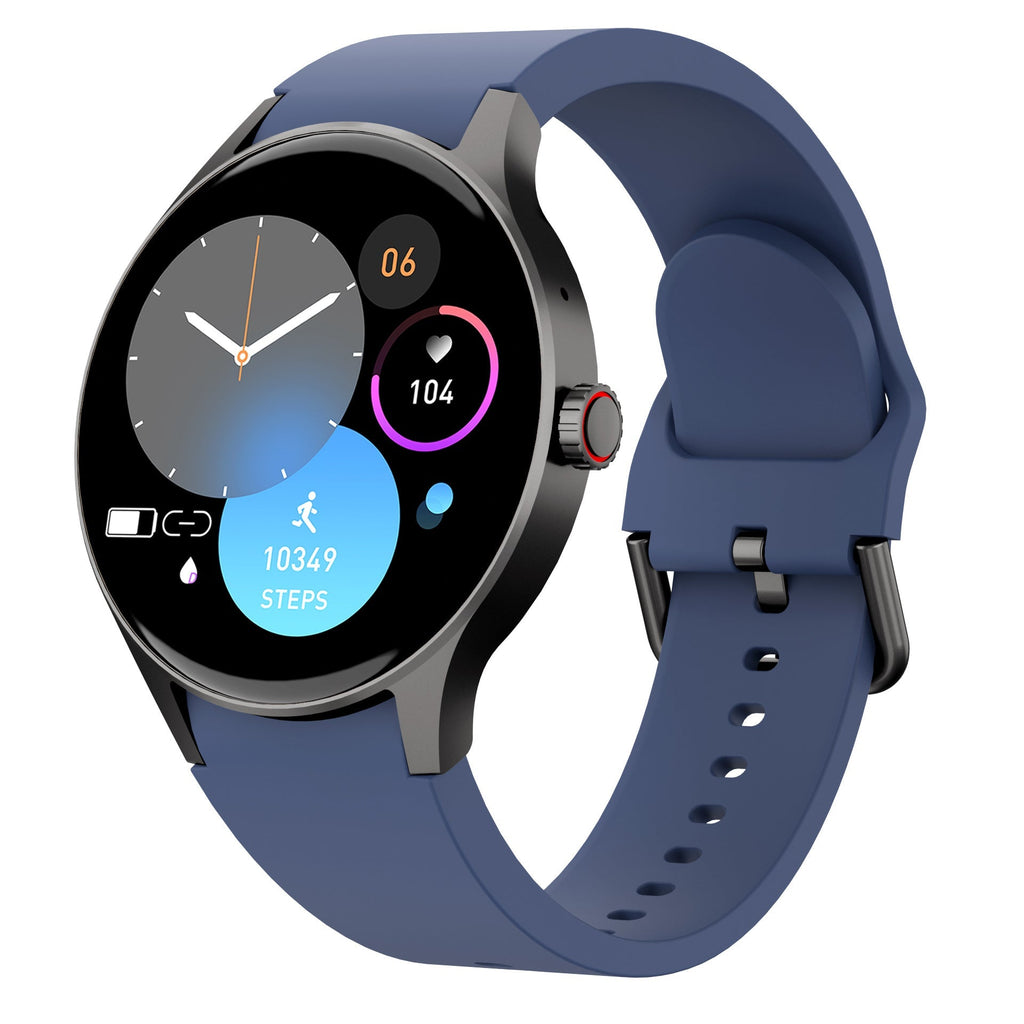Smartwatch displaying heart rate and health metrics