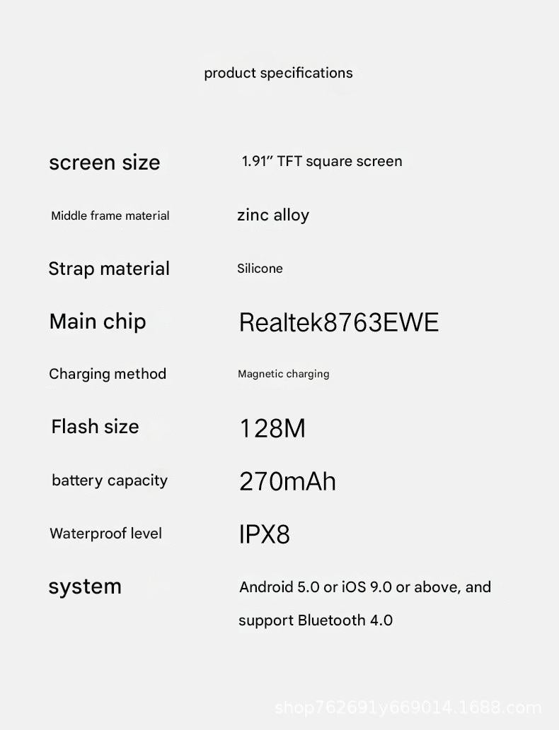 P99 Smartwatch in blue colour option