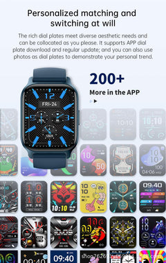 Y3 smartwatch vibrant display close-up