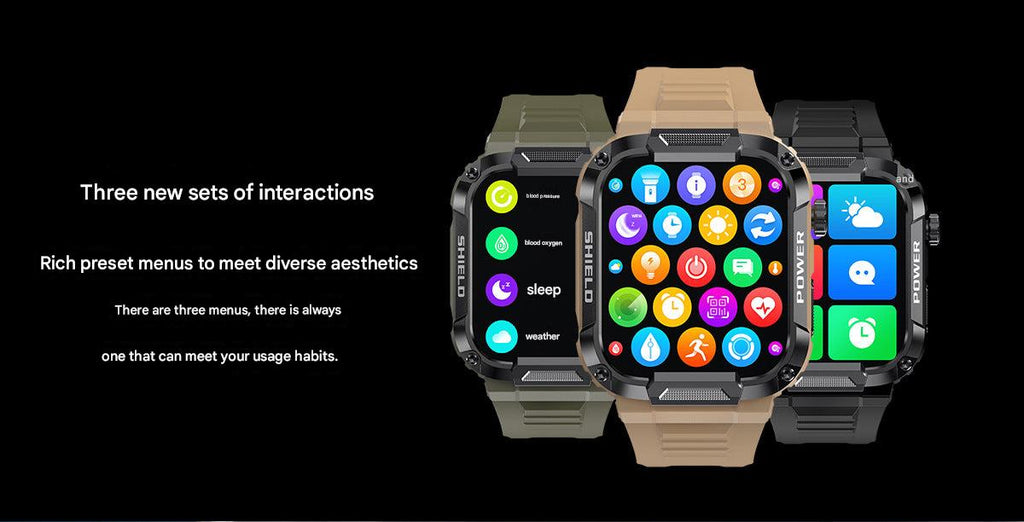 MK66 smartwatch in army green