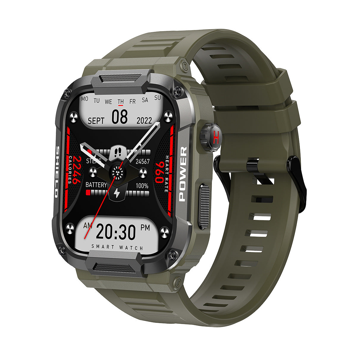 MK66 smartwatch in army green
