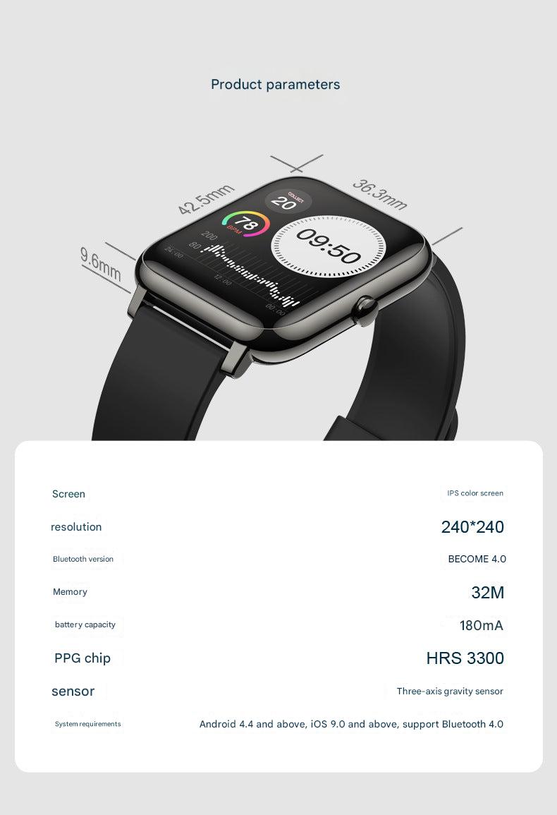Smart Fitness Tracker Watch back view