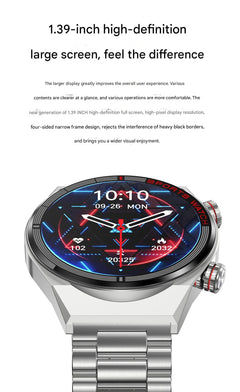 Smartwatch with NFC and ECG monitoring on display