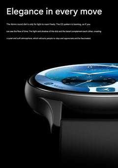 HK89 smartwatch front view with AMOLED display