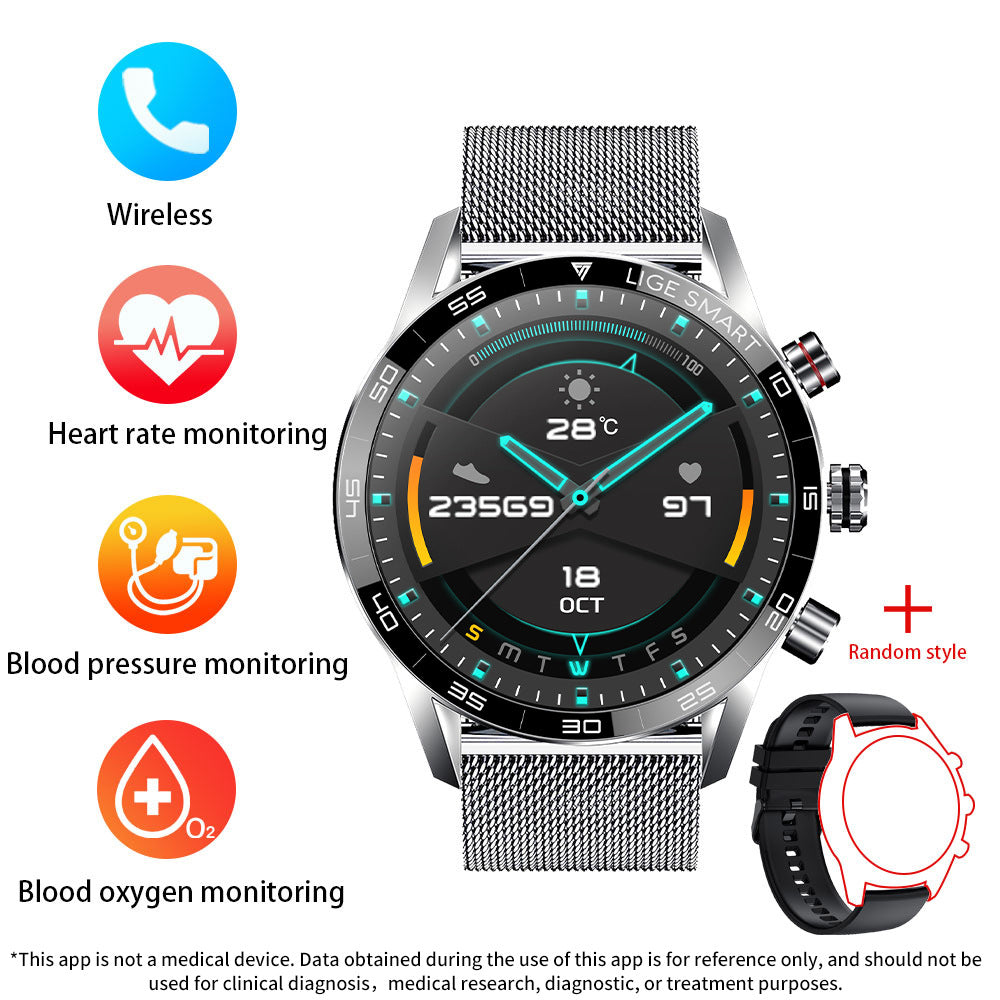 Smartwatch showing Bluetooth connectivity