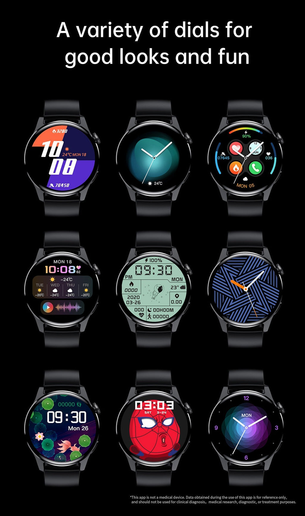 LIGE smartwatch showing fitness stats