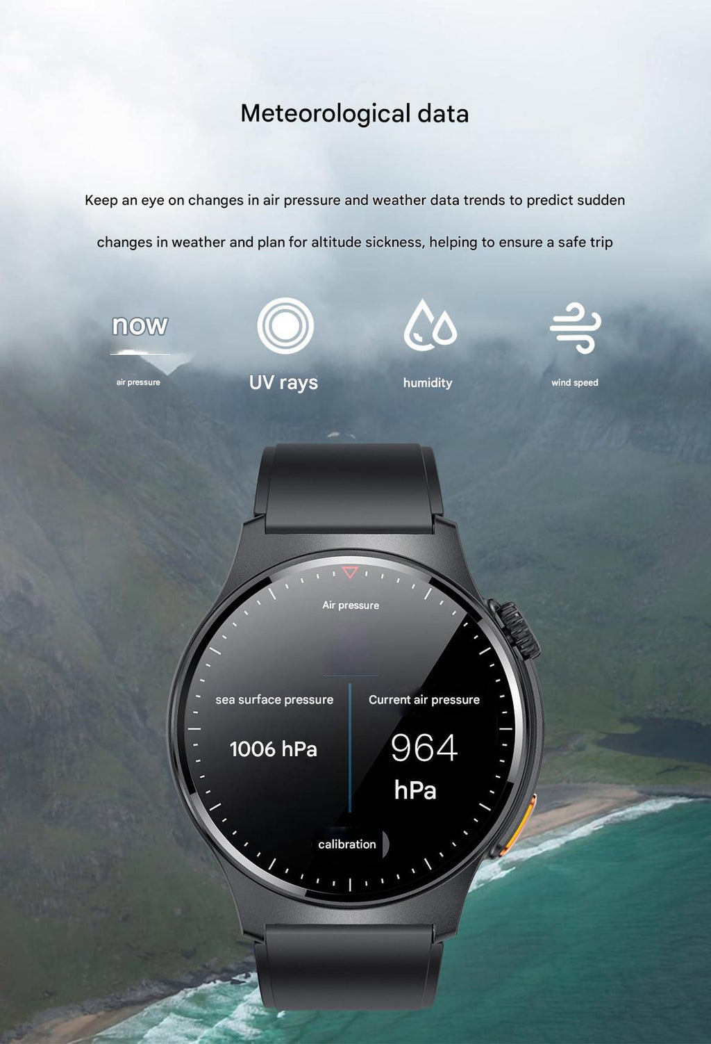 QW49 smartwatch displaying heart rate