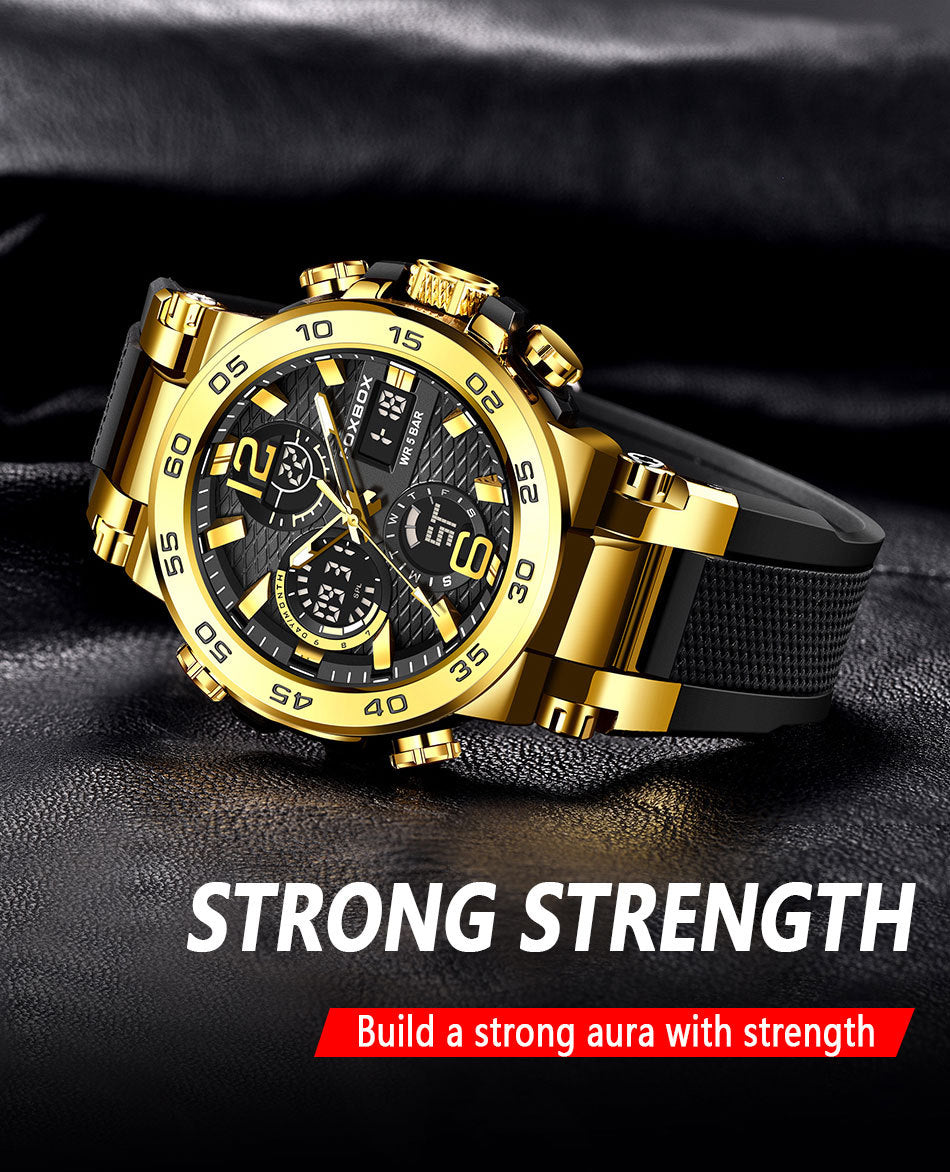 Stylish design of FOXBOX multi-function watch
