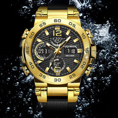 Dual display feature of FOXBOX sports watch