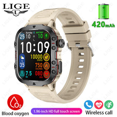 Smartwatch displaying heart rate monitoring