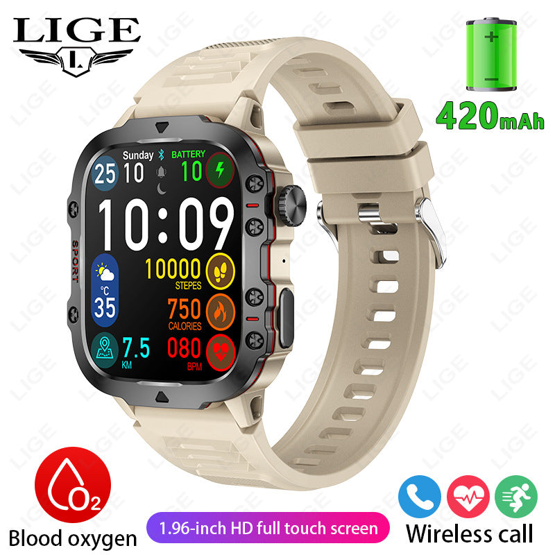 Smartwatch displaying heart rate monitoring