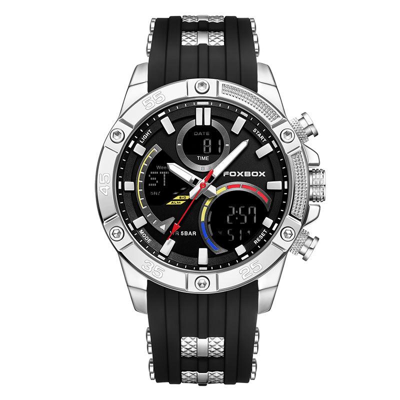 Trendy rose-black sports watch for daily wear