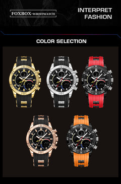 Analog and digital display of the sports watch