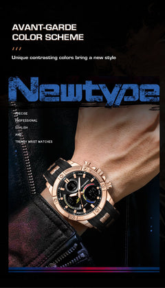 Comfortable fit of silicone strap on sports watch