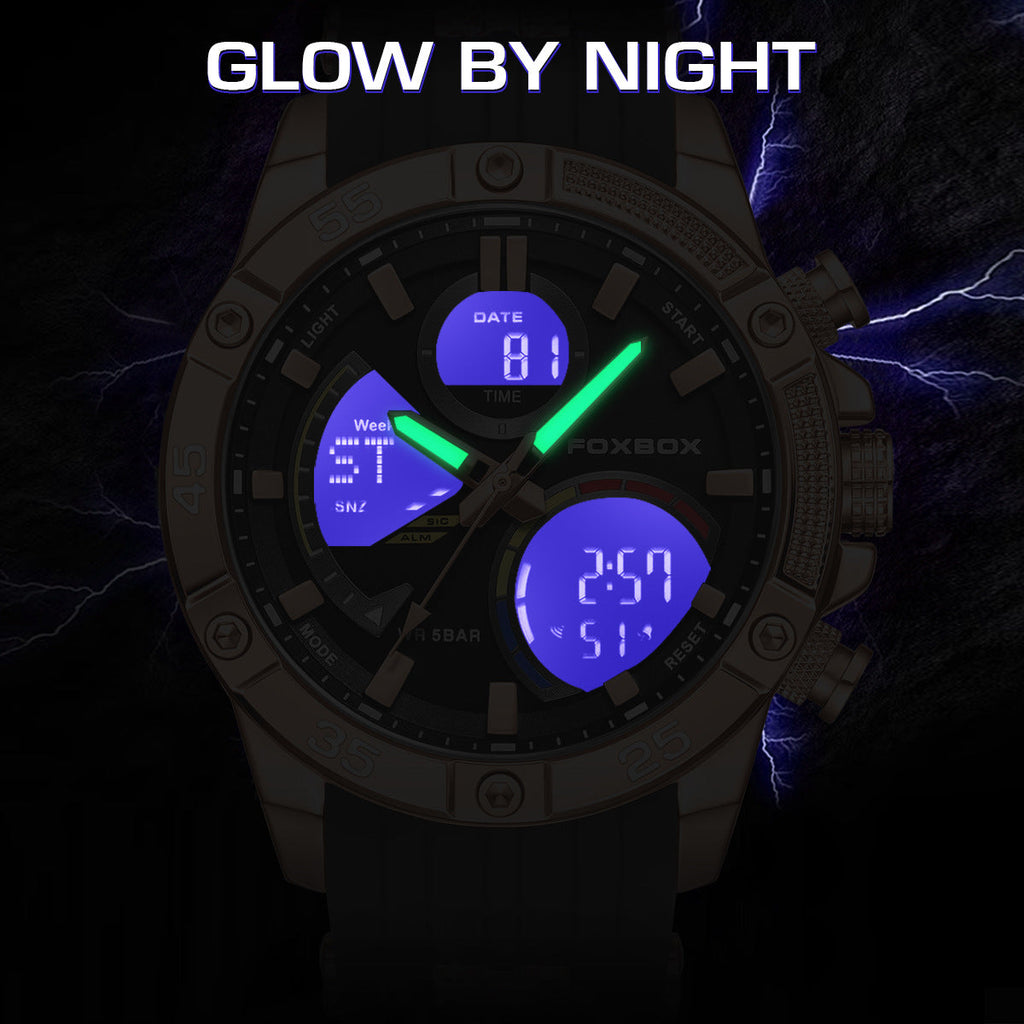 Sports watch featuring stopwatch and alarm
