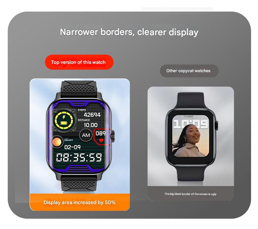 F12 smartwatch with vibrant curved screen