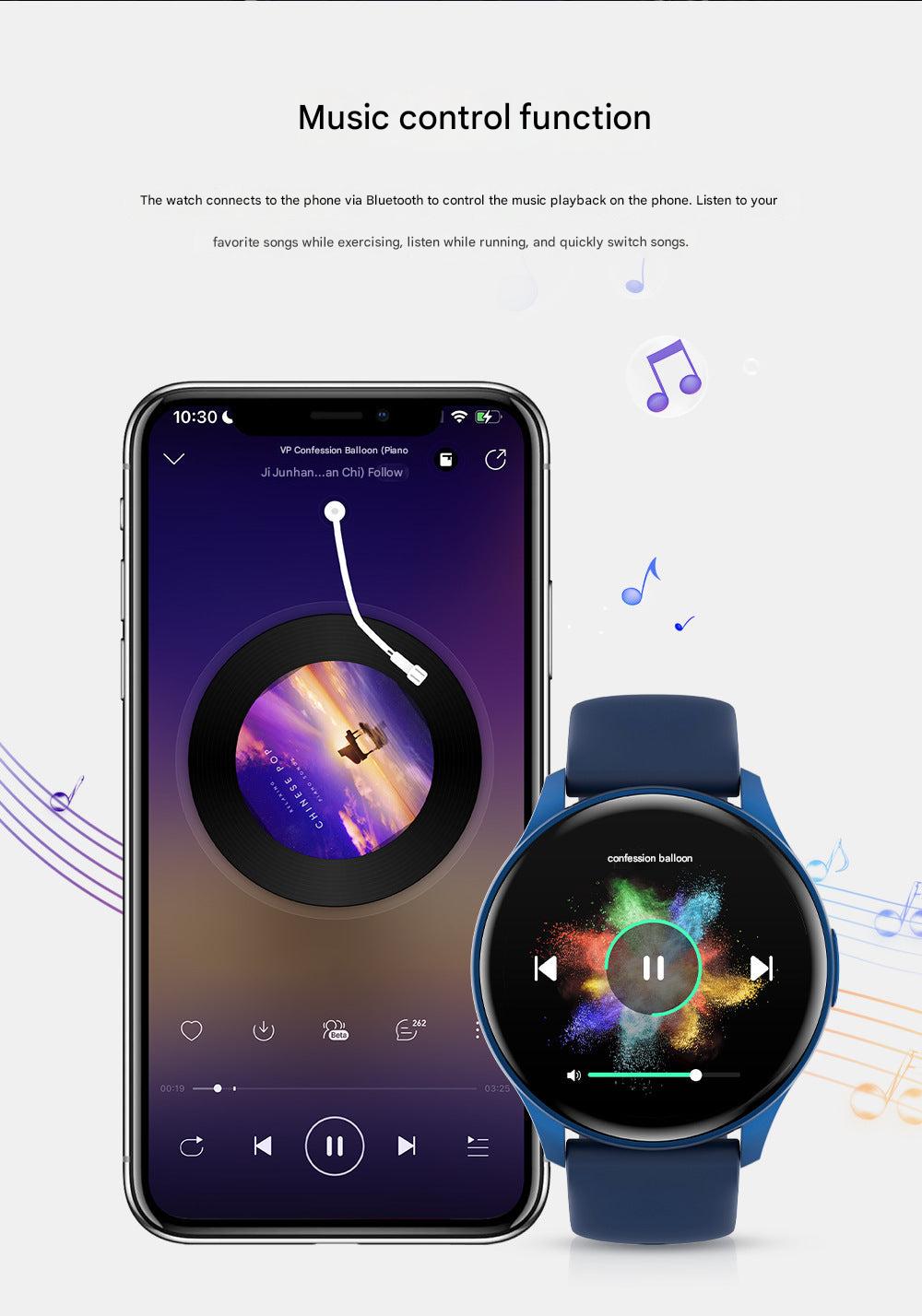 ZW60 smartwatch in blue colour