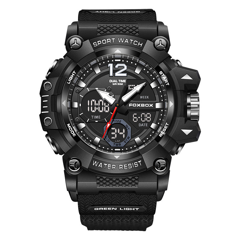black-blue sport watch for men