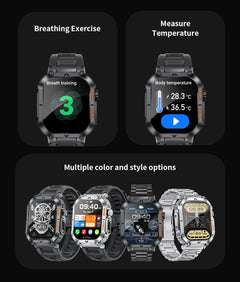 Close-up of Smart Bluetooth Watch features