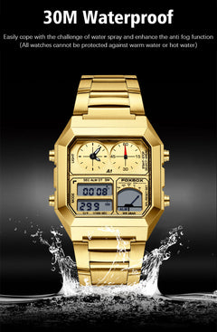 Multi-Function Waterproof Men's Sports Watch Front View