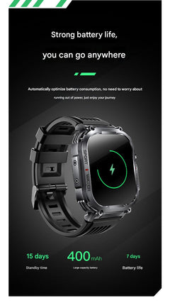 User interacting with Bluetooth smartwatch