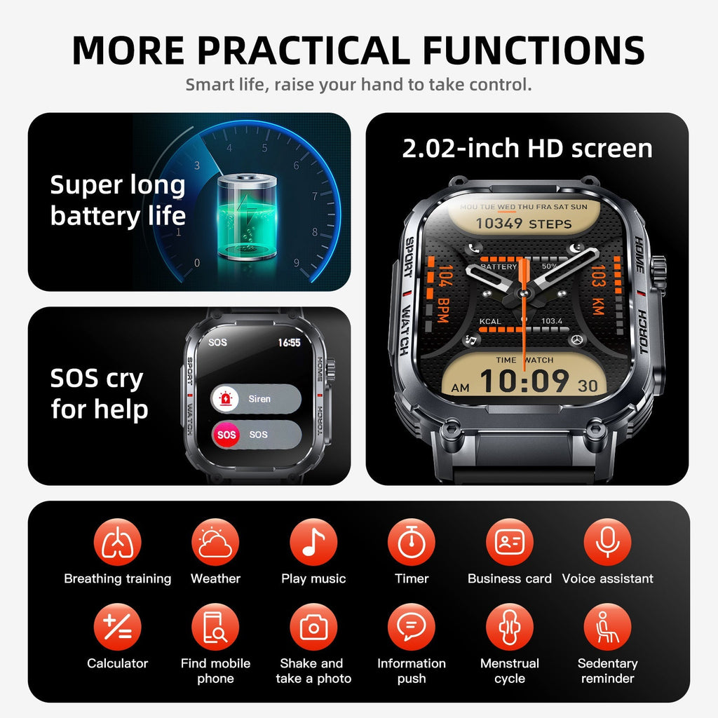 Smartwatch displaying heart rate monitoring feature