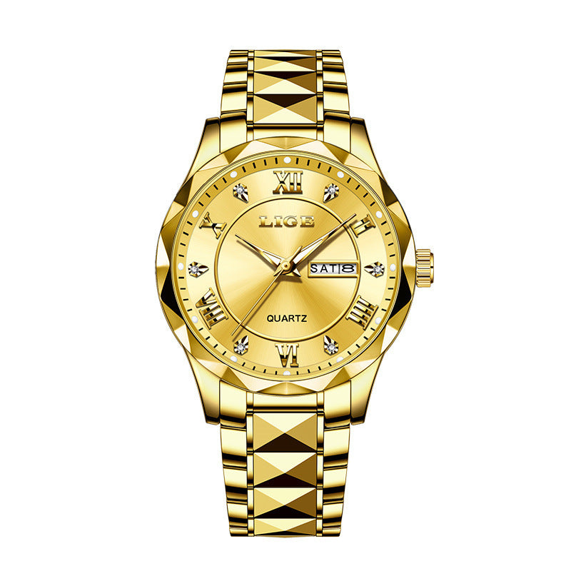 Men's business watch with analog display