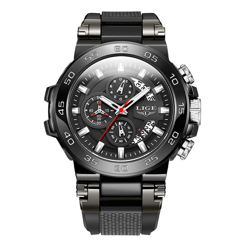 Front view of LIGE stylish quartz watch