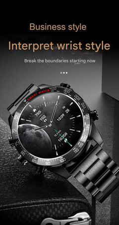 Smartwatch displaying notifications interface