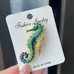 colorful enamel brooch for women image 2
