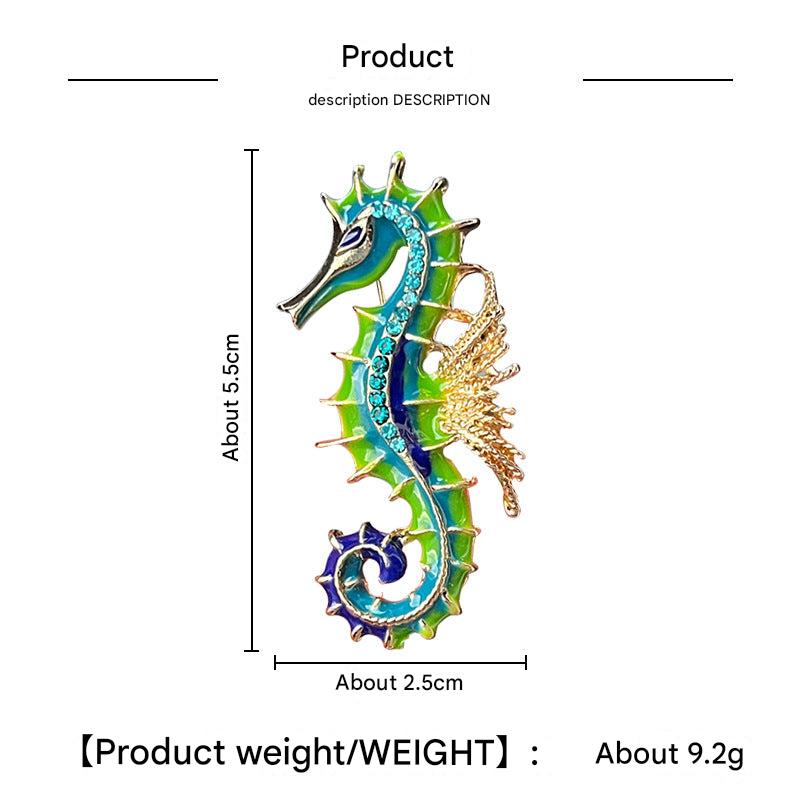 detailed seahorse brooch design image 6