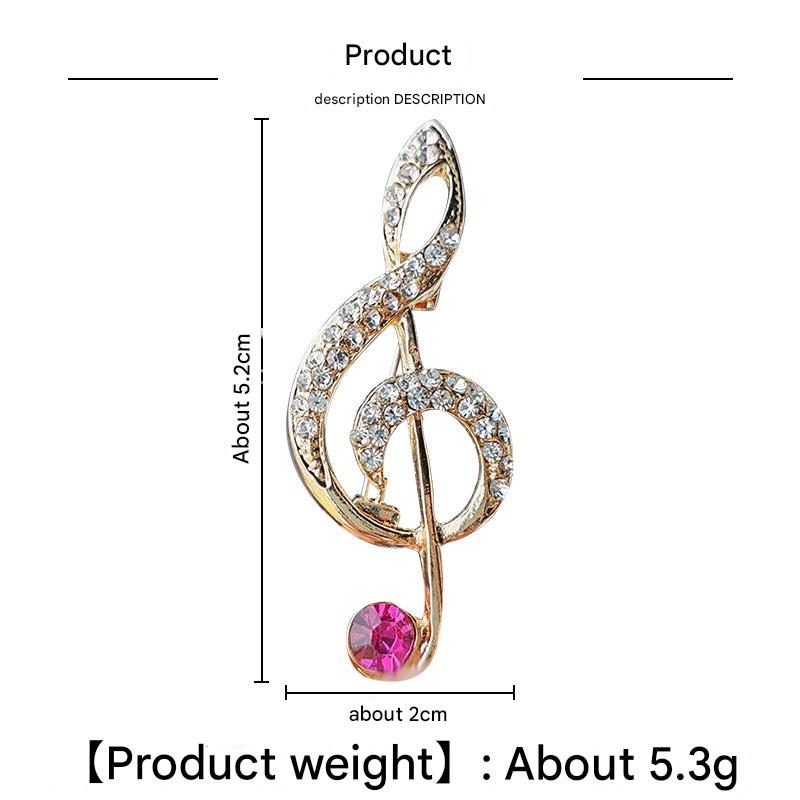 Creative Musical Note Brooch Image 10