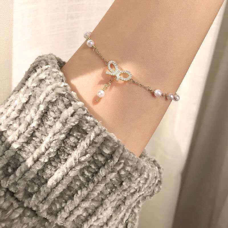 Korean style bowknot bracelet image 4