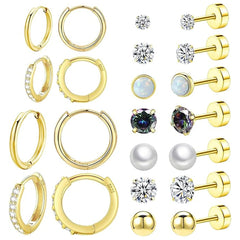 different colour options of stainless steel earrings