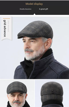 Front view of vintage beret hat