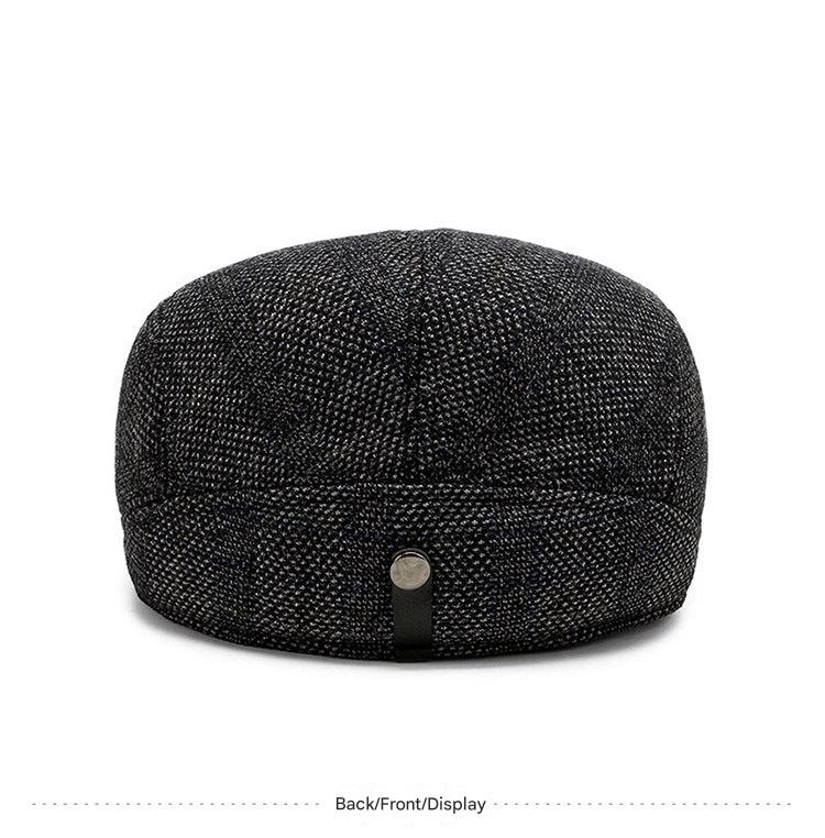 Men's fashionable winter beret for outdoor use