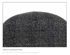 Men's winter beret hat in grey