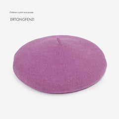 Kids wool beret hat image 3