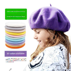 Kids wool beret hat image 4