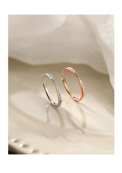 Fashionable rhinestone ring on display