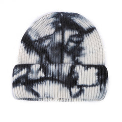 Black stylish tie-dye beanie image