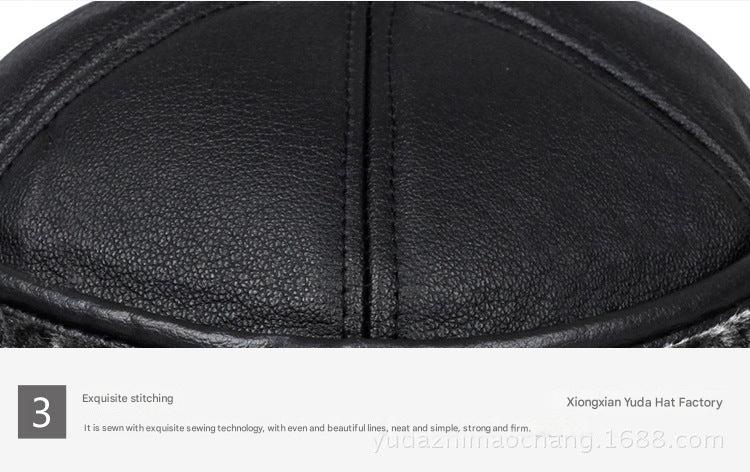 Men's cap for cold weather outdoor wear