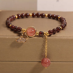 Beautiful garnet bracelet lifestyle image