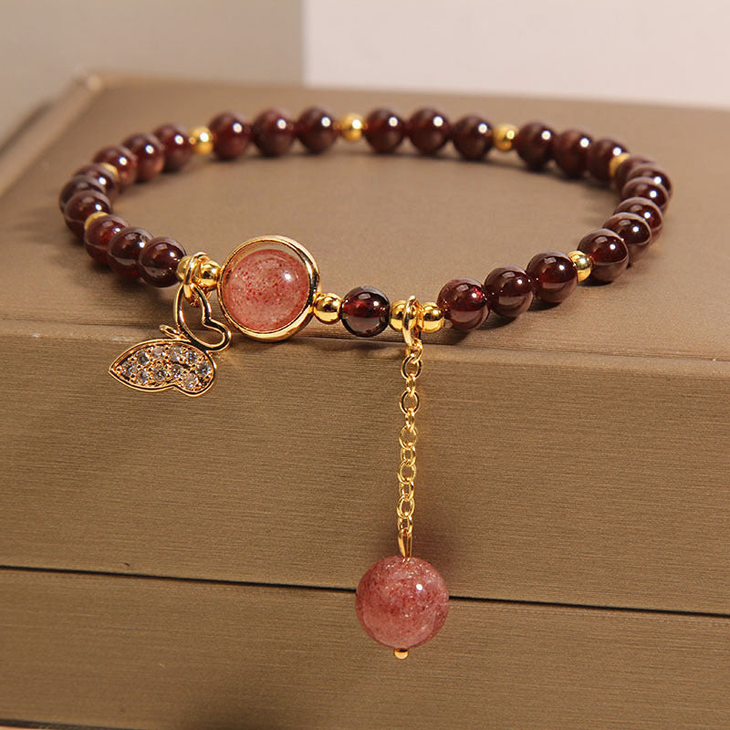 Good luck butterfly charm bracelet