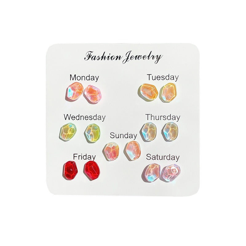 Trendy Heart Shaped Stud Earrings