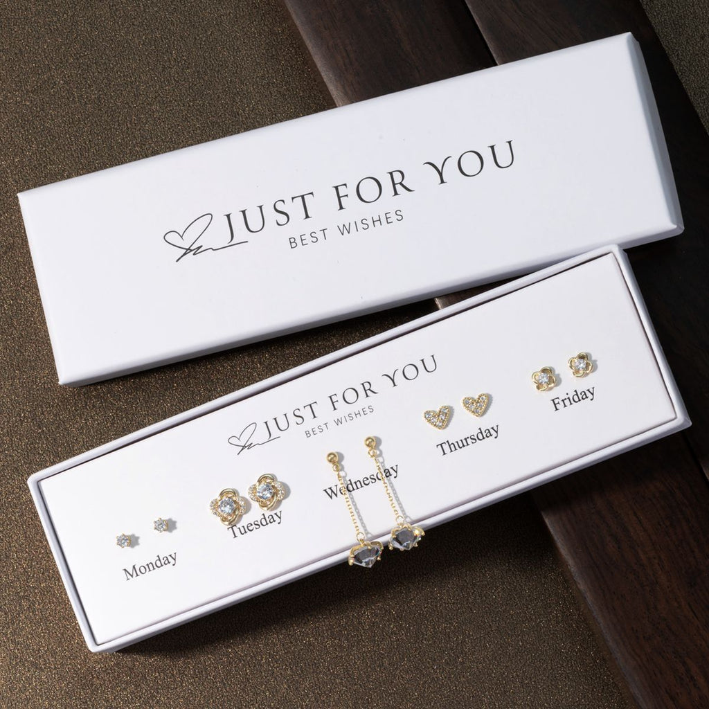 gift box containing silver earrings image 4