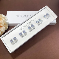 Cute Daisy Rabbit Stud Earrings Set - Image 2